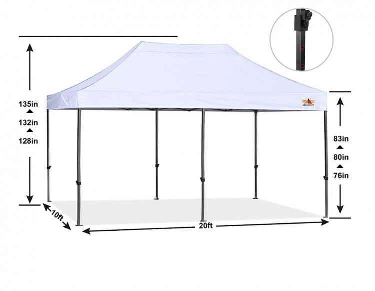 $100 10x20 Canopy