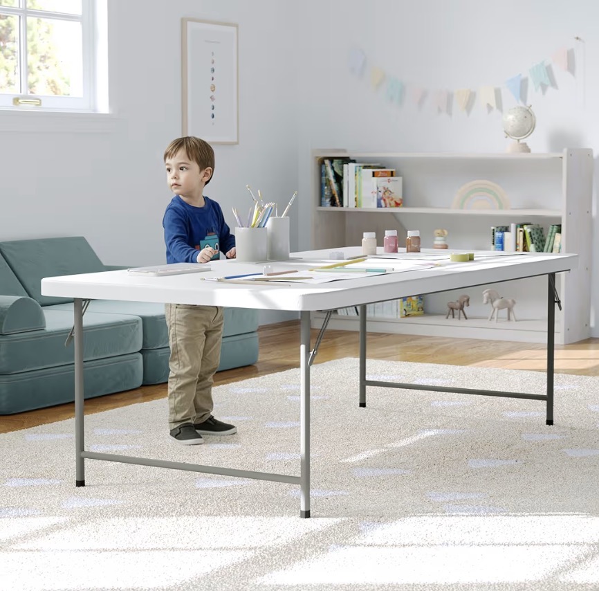 kid’s 4.93-Foot White Table