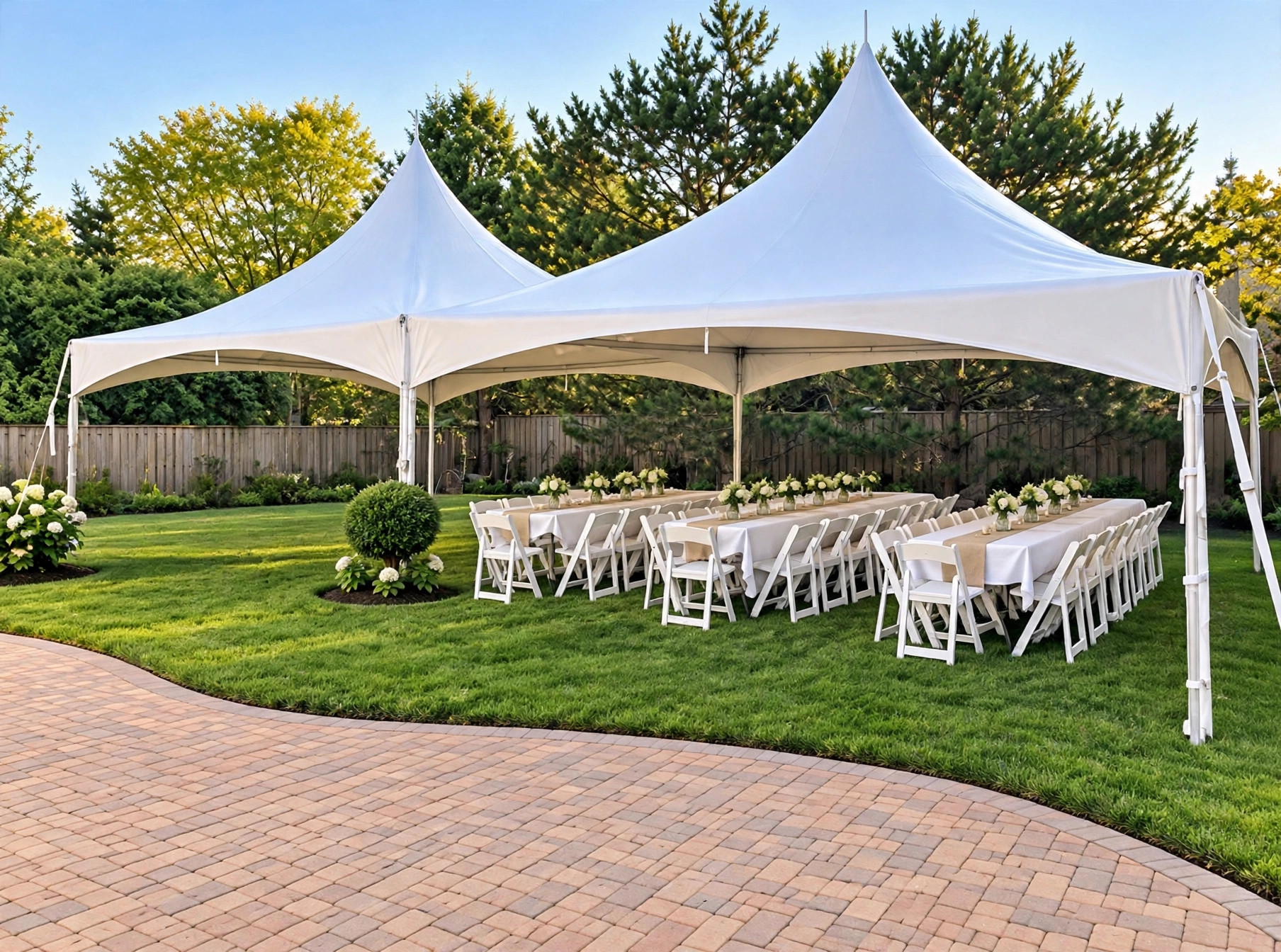 20x40 high-peak tent rental