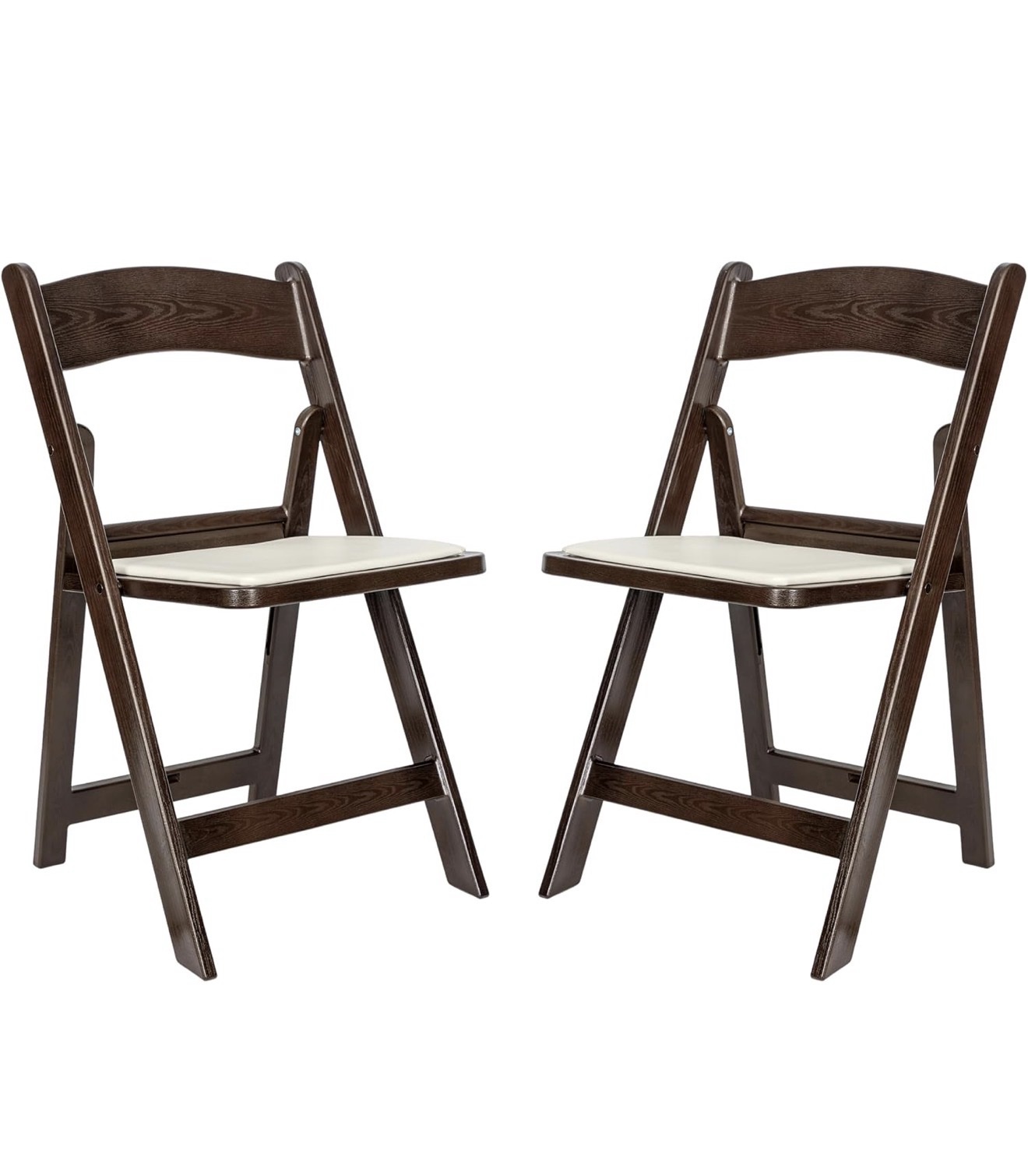 $4 dark brown padded folding chair rental