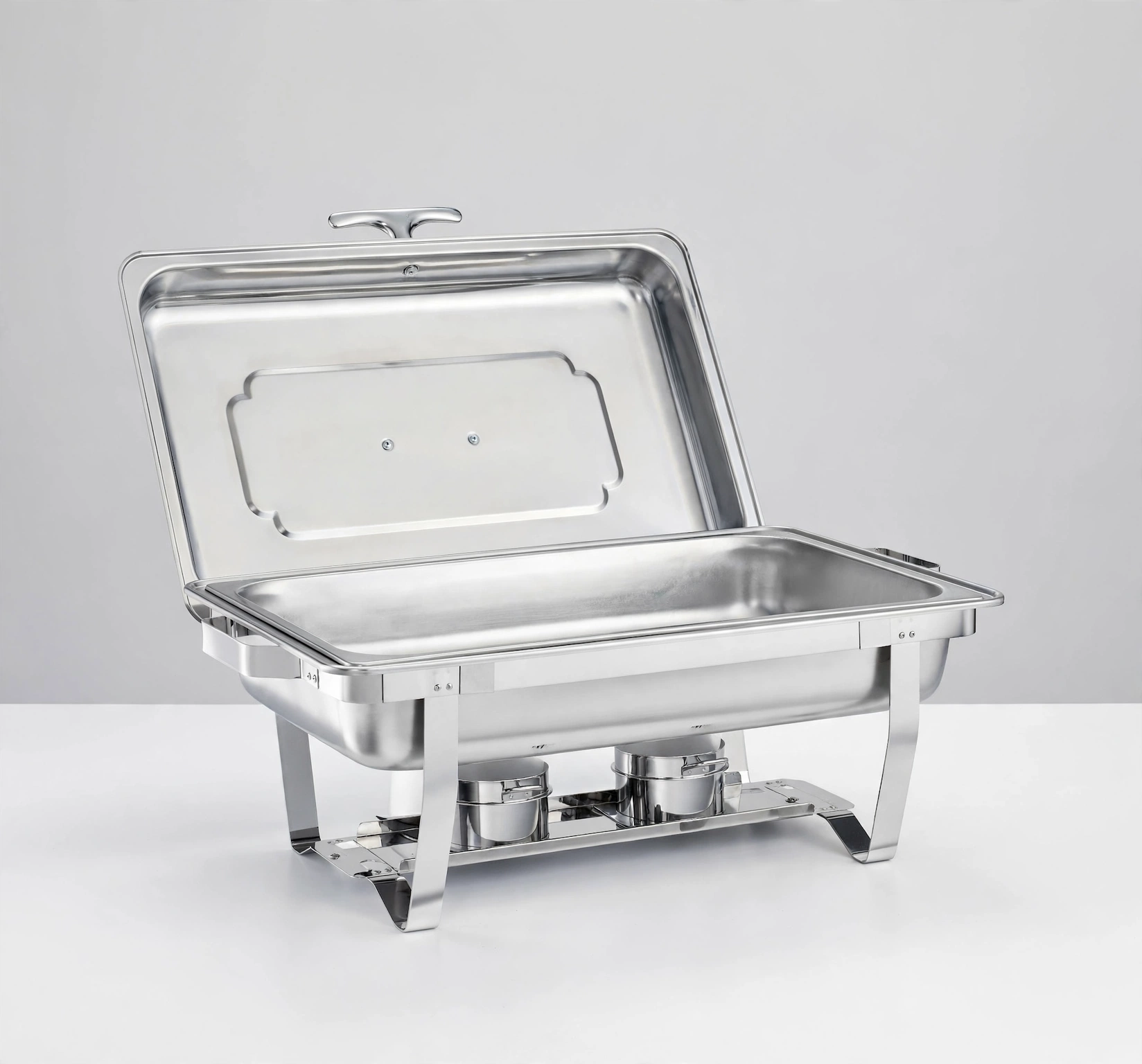 Stainless steel chafing dish rental for buffet catering in Brevard County